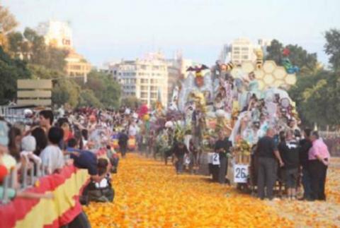 La Batalla de las Flores en Valencia
